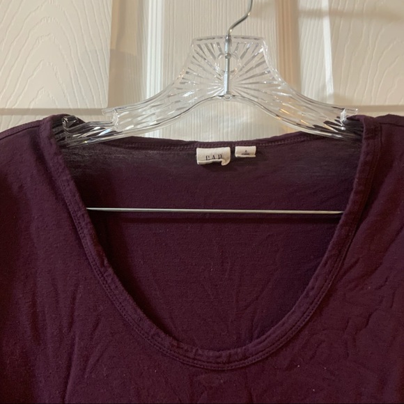 Gap Plum Scoop Neck Long Sleeve Tee Small - Picture 3 of 7